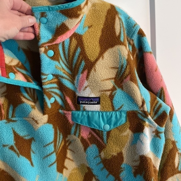 Patagonia Synchilla Snap T Feather Dance EUC - Picture 5 of 10